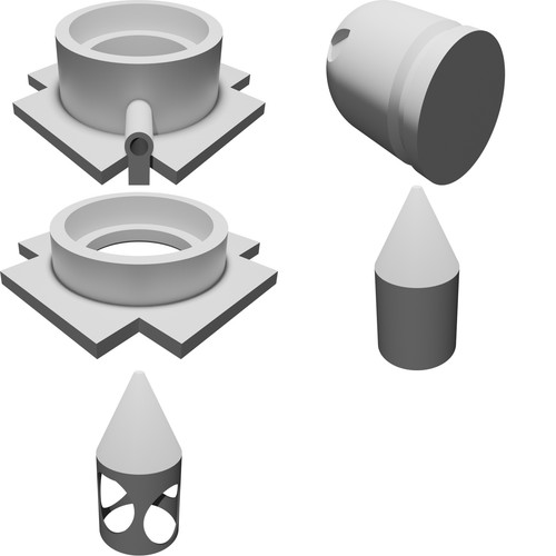 Kit cannone vacuum stampato - cannone, 3d