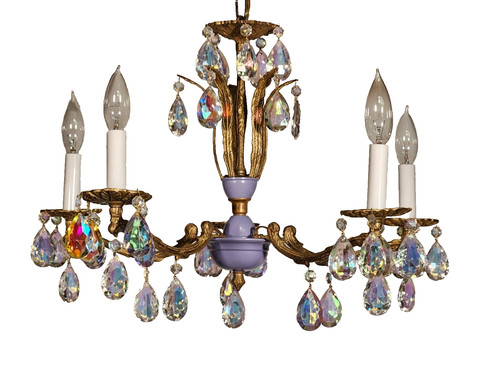 Lampadario vintage lilla