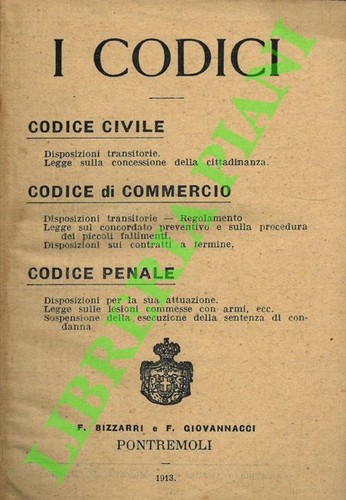 Codici codice civile - i, codici.