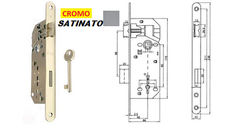 Serratura bordo tondo per - serratura,