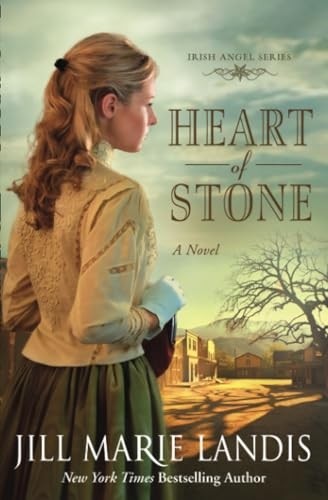 Heart stone irish angel - stone,