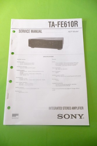 Manuale servizio per sony - servizio,