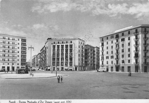 Cartolina napoli piazza - napoli,