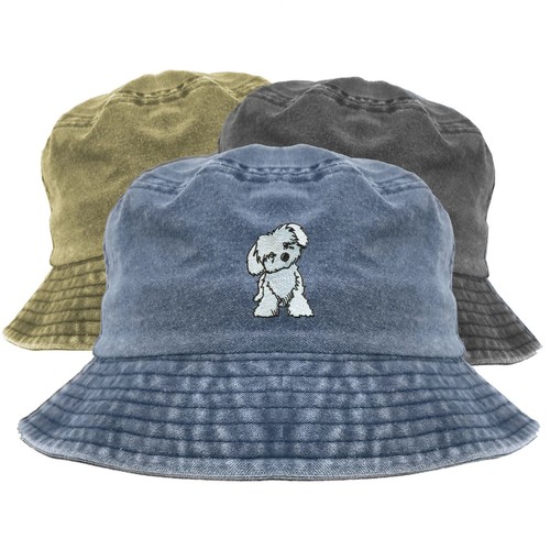 Cappello secchiello ricamato - cappello,