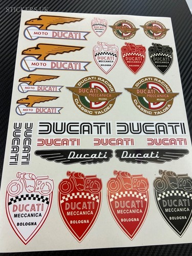 Adesivi decalcomania ducati - decalcomania,