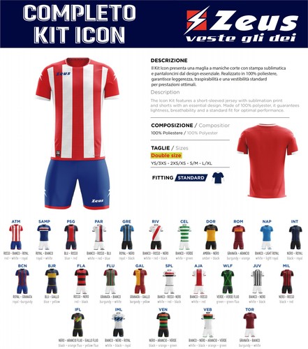 Completo gara calcio calcetto - completo,