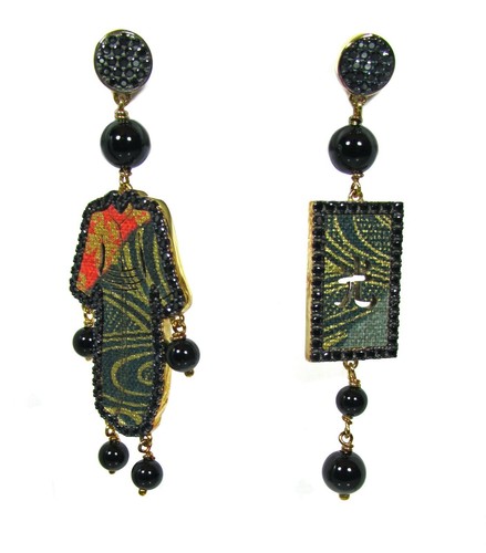 Orecchini kimono must - must, seta