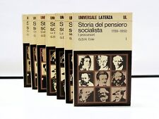 G.D.H. COLE - STORIA DEL PENSIERO SOCIALISTA (5 voll., 7 tomi) - Laterza, 1973/7