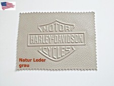 Patch toppa vera pelle naturale Harley-Davidson emblema goffratura...