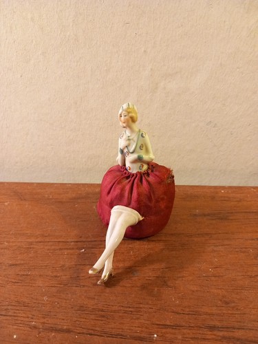 Art deco lady pin cushion - deco,
