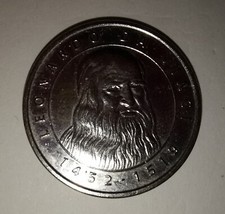 Medaglia - Moneta Commem. I Grandi protagonisti del Millennio Leonardo Da Vinci 