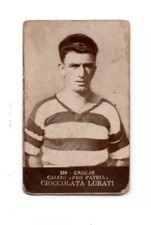 figurina calciatori anteguerra Cioccolata Lurati 1927 Grecar Pro Patria