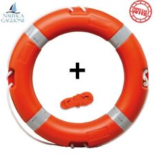 ciambella, salvagente anulare "magnum" + cima galleggiante arancione 30mt