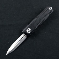Coltello Pieghevole MT Surefire 440 Lama Punta Lancia Manico Alluminio Nero