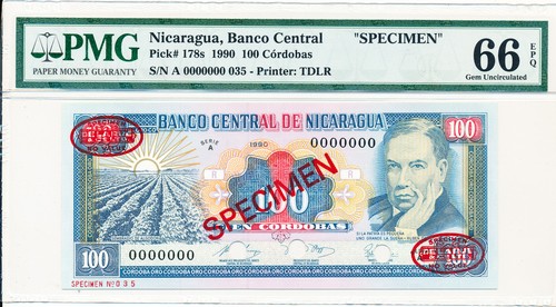 Banco central nicaragua - nicaragua, 100