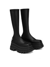 Stivali alti con plateau Naked