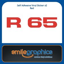 BMW R65 Monolever copri batteria pannello laterale adesivi decalcomanie rosso