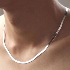 Collana catena lama - , argento