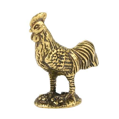 Delicato gallo cinese ottone