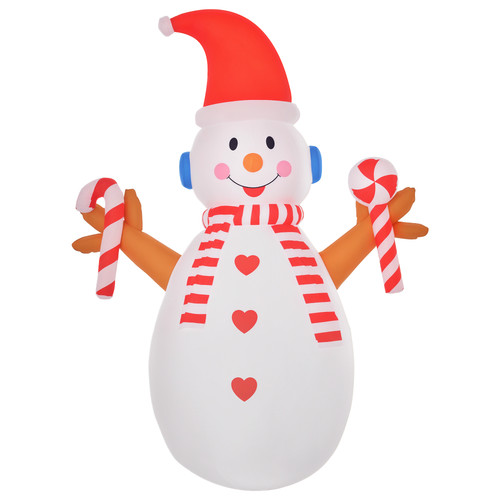 Homcom pupazzo neve - homcom,