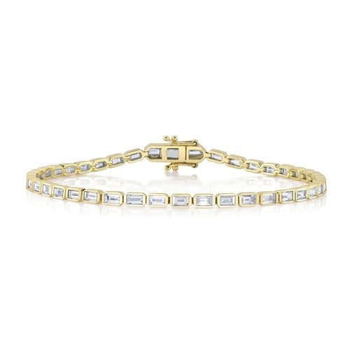 Baguette diamante braccialetto - baguette,