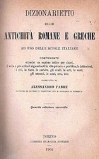 1904 - FABRE . DIZIONARIETTO
