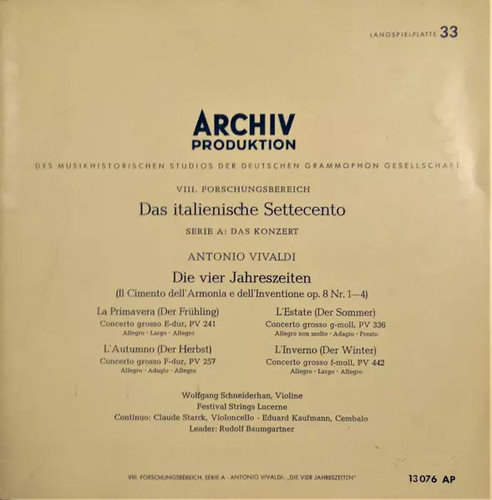 Die vier jahreszeiten il - die, (il