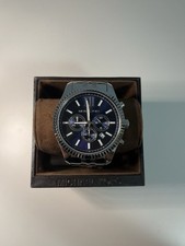 MICHAEL KORS Lexington MK8280 blu 45 mm orologio da uomo NUOVO MK orologio fo...