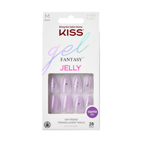 Unghie finte tips gel viola