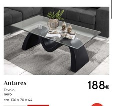 tavolino Vetro Basso Caffè da salotto moderno Mondo Convenienza