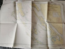 CARTA NAUTICA CROAZIA DALL'ISOLA PREMUDA A BIOGRAD