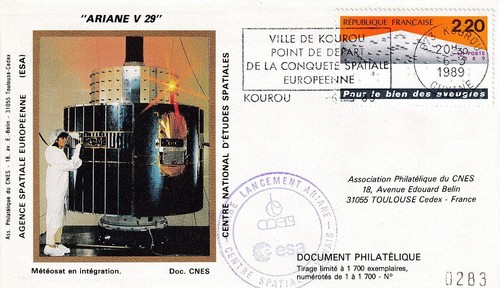 Cnes 1989 fusée ariane 29 - cnes, v