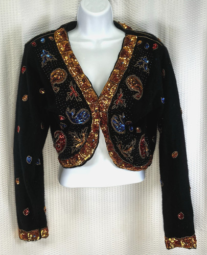 Maglione bolero paillettes