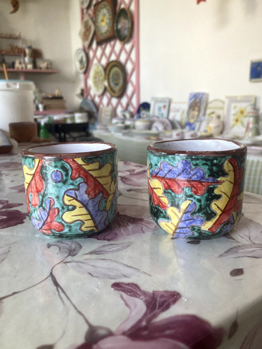 Coppia tazzine ceramica - coppia,