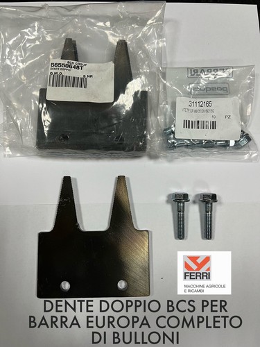 Dente doppio bcs per barra - dente,