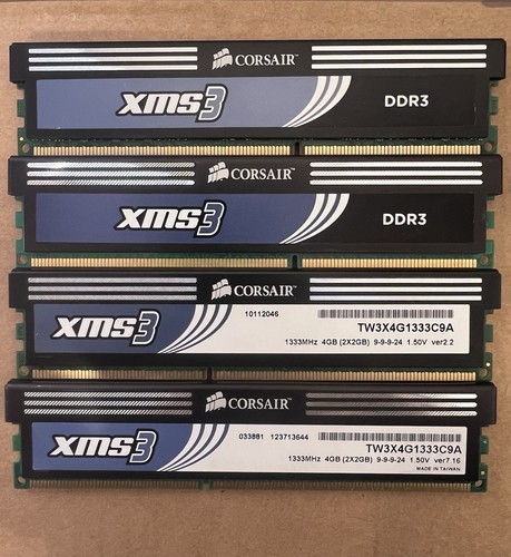 Ram corsair xms3 - corsair, tw3x4g1333c9a