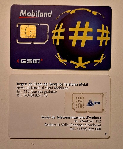 Scheda sim andorra - sim,