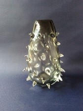 ROSTRATO MURANO METÀ XX secolo vaso in vetro alto 24 cm_Barovier & Toso