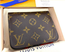 Portafoglio compatto Louis Vuitton Porte Monnaie Insolite Coquelicot Monogram