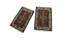 2 x Tappeto orientale annodato