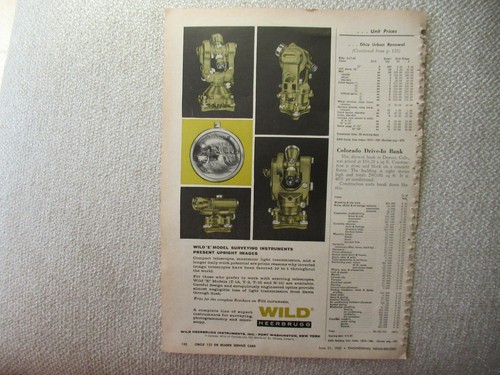 1962 wild heerbrugg - heerbrugg, theodolite