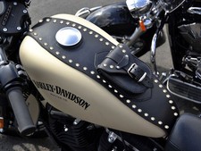 R Leather Tank Cover Panel Pad