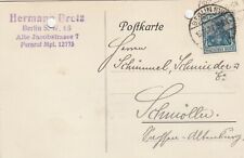 BERLINO, cartolina 1920, Hermann Bretz