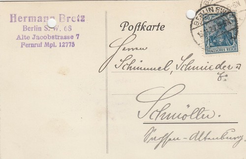 Berlino cartolina 1920 - cartolina,