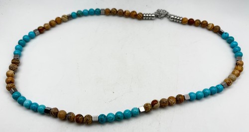 Collana pietre diaspro giallo - pietre,