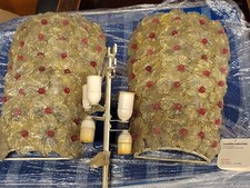 Coppia Applique In Vetro