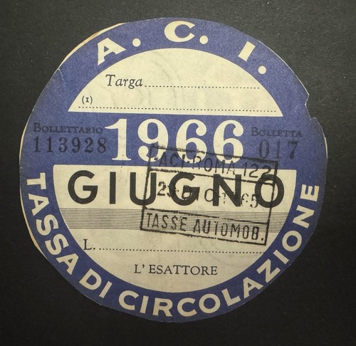 Tassa di circolazione - a.c.i.,