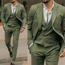 Abito di lino verde per uomo
