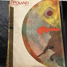 Vintage Poland Illustrated Magazine April 1971 Back Issue RARE  HTF