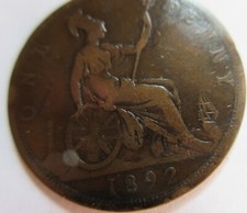 1892 Great Britain One Penny